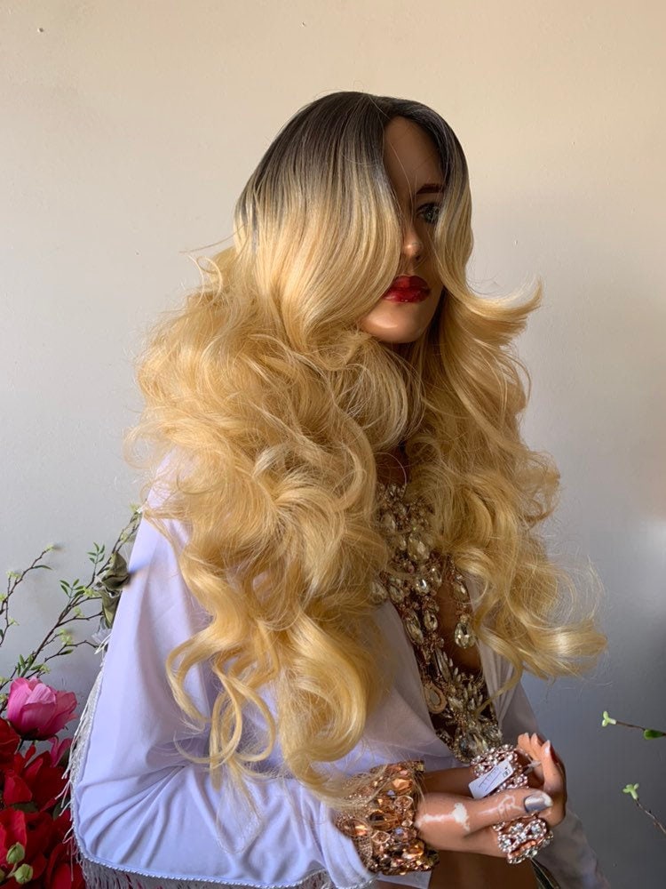 ANALISE BLONDE OMBRÉ Balayage Hair Lace Wig 22 1019 46 - Etsy Australia