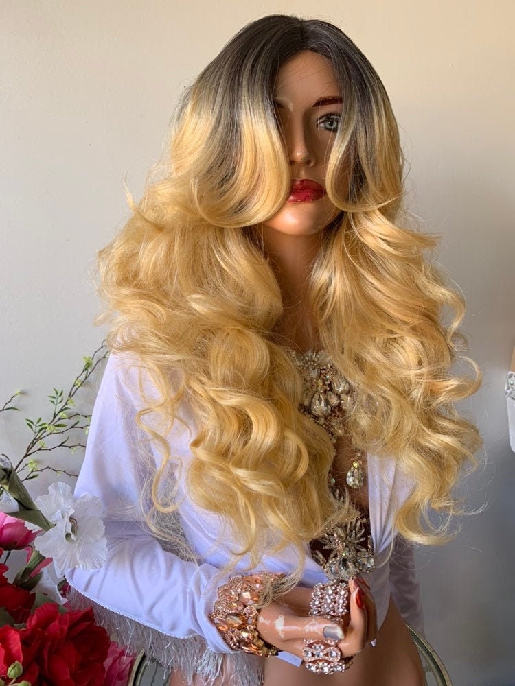 ANALISE BLONDE OMBRÉ Balayage Hair Lace Wig 22 1019 46 - Etsy Australia