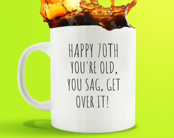 Funny 70th Birthday Gift/ 70th Birthday Gift For Her/ Happy 70th Birthday Gift For Him /Mens 70th Birthday