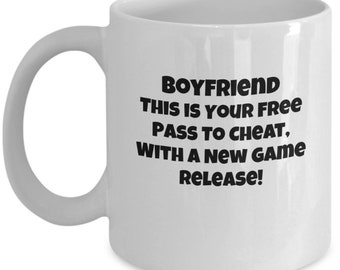 Gift For Gaming Boyfriend/ Gift For Boyfriend / Gift Mug For Gaming Boyfriend/ Gift For Him/ For My Boyfriend That Games