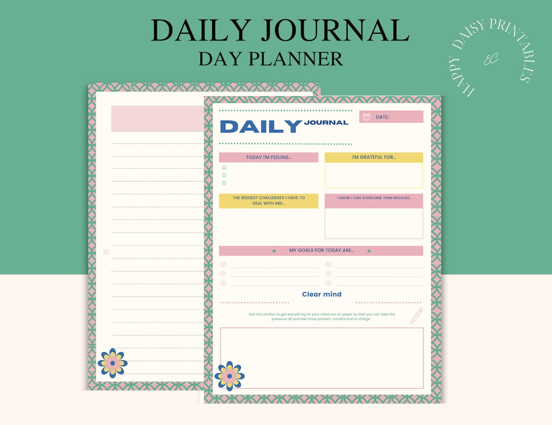 Daily Printable Self Care Journal/ Vintage Style Wellness - Etsy UK