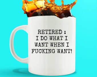 Retirement Gift Mug/ Retirement Mug Funny/ Coworker Retirement Gift/ Retired And Loving It/ Under New Management