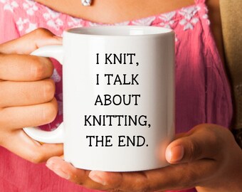 Knitters Gifts, Knitters Mug, Coffee Cup For A Knitter, Knitting Gifts,  Hobbies Gift Idea For Knitter, Gift Idea Knitting Lover Gift Mug