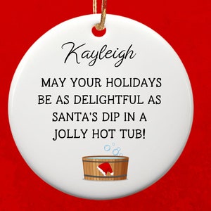 Hot Tub Ornament, Personalized Hot Tub Gifts, Swimming Pool Ornament, Hot Tub Ornaments, Hot Tub Signs, Hot Tub Heavens, image 2