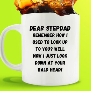 Stepdad Gifts, Step Dad Mug Baldi Mug, Baldi Dad, Gift for Bald Men, Bald Gift, Funny Mugs for Men, Fathers Day Gift,
