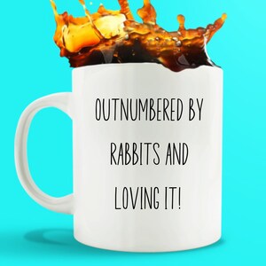 Gifts or a Rabbit Mom/Cute Fur Baby Gift Mug/ Rabbit Lover Gift/ Gift for Bunny Mom