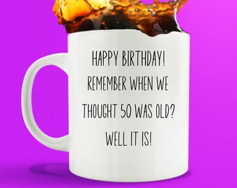 50th Birthday Gift | Birthday Mug For Him Or Her | Adult Humor Happy Birthday | Inappropriate Birthday Gift | Adult Rude Fiftieth Birthday