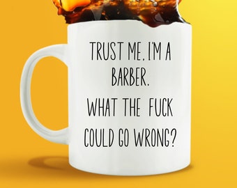 Barber Appreciation Gifts  | Barber Graduation Gift | Barber Coffee Mug | New Barber Gift |  Gift For Hair Stylist | Barber Gift Idea