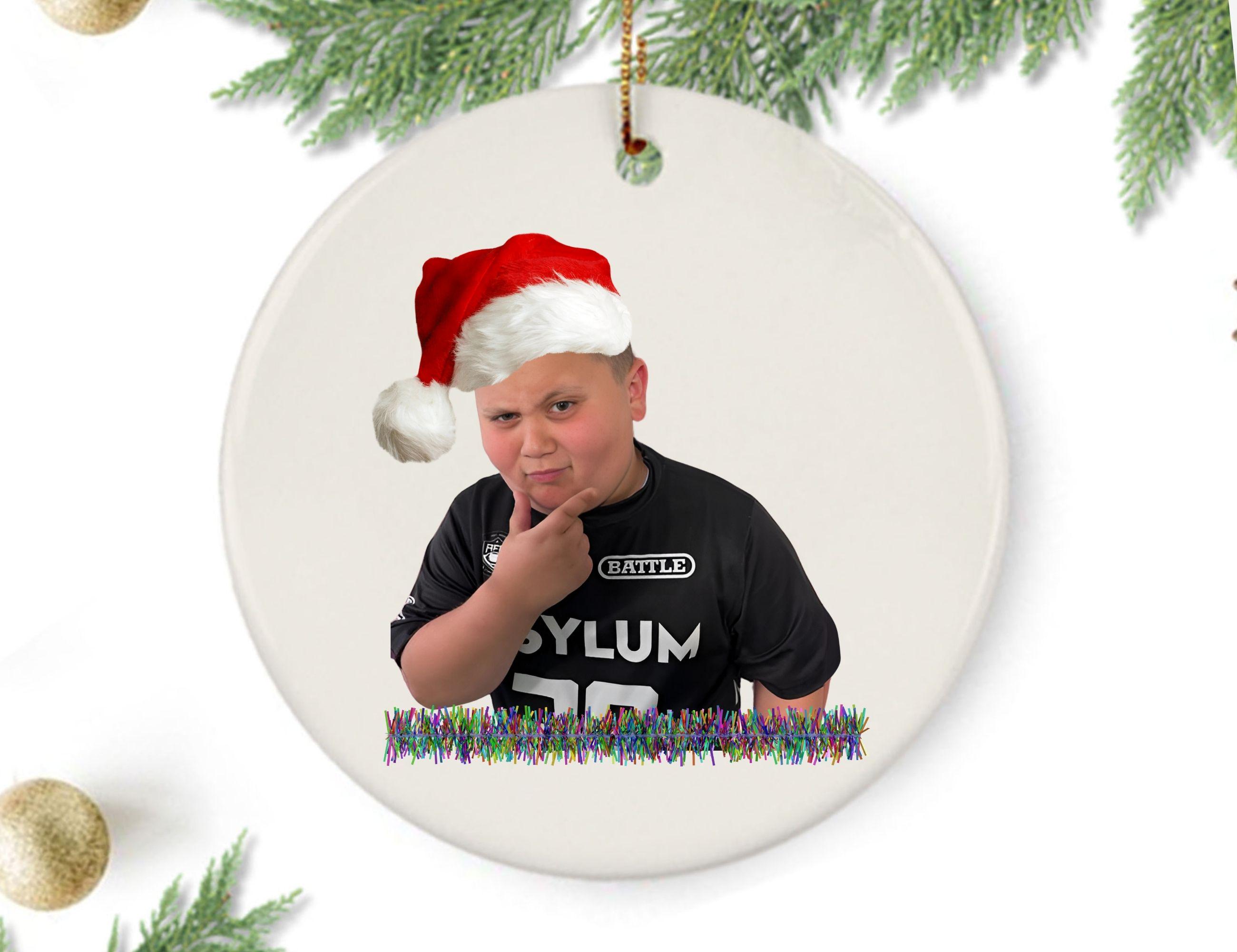 Ornament Rizz THE RIZZLER KID Christmas Ornament - Funny Meme Gift & Ugly Decoration ...