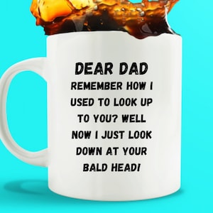 Dad Gifts from Son, Baldi Mug, Baldi Dad, Gift for Bald Men, Bald Gift, Funny Mugs for Men, Fathers Day Gift from Son, Birthday Gift for Dad