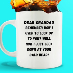 Grandad Gifts, Grandad Mug, Baldi Mug, Baldi Dad, Gift for Bald Men, Bald Gift, Funny Mugs for Men, Fathers Day Gift, Old Man Gift