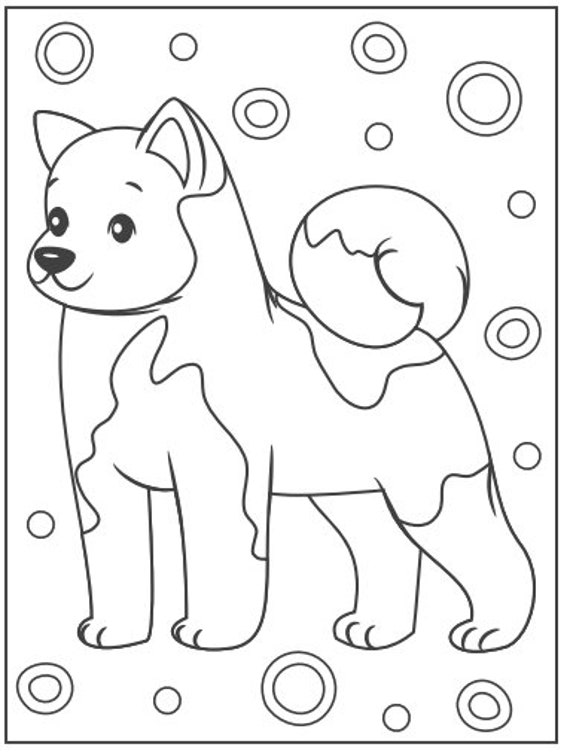 puppy coloring pages digital download 21 page download etsy