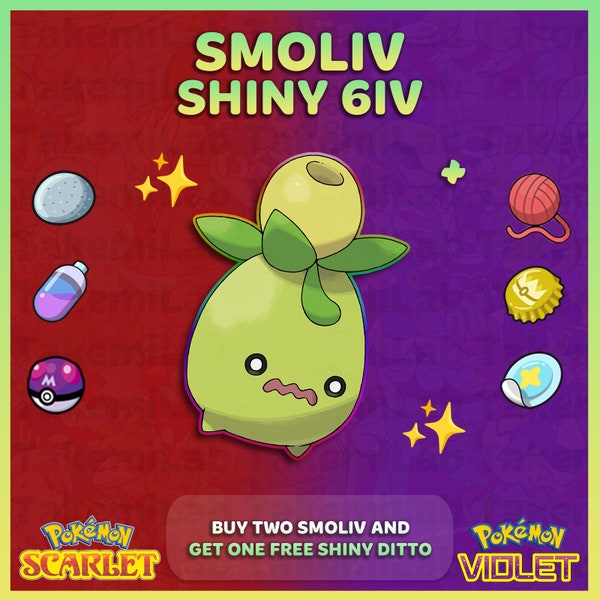 Shiny Smoliv Etsy