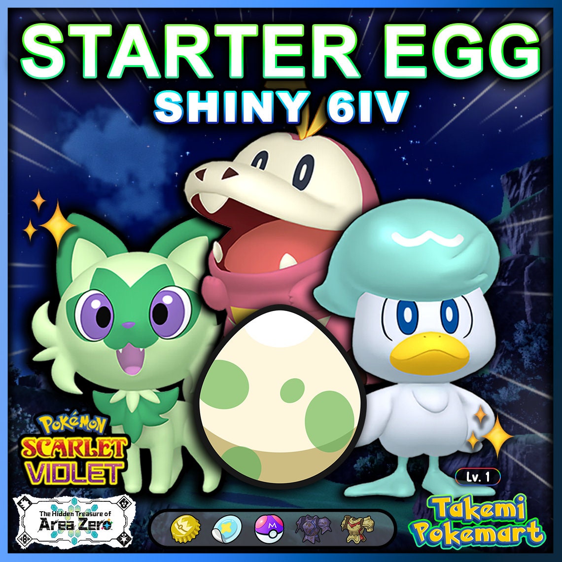 Pokemon Scarlet/Violet: The Starters Poster *Shiny by Catty