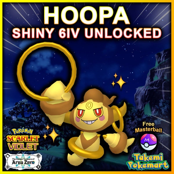 SHINY HOOPA 6IV + Prison Bottle | Exclusive | Pokemon Scarlet & Violet