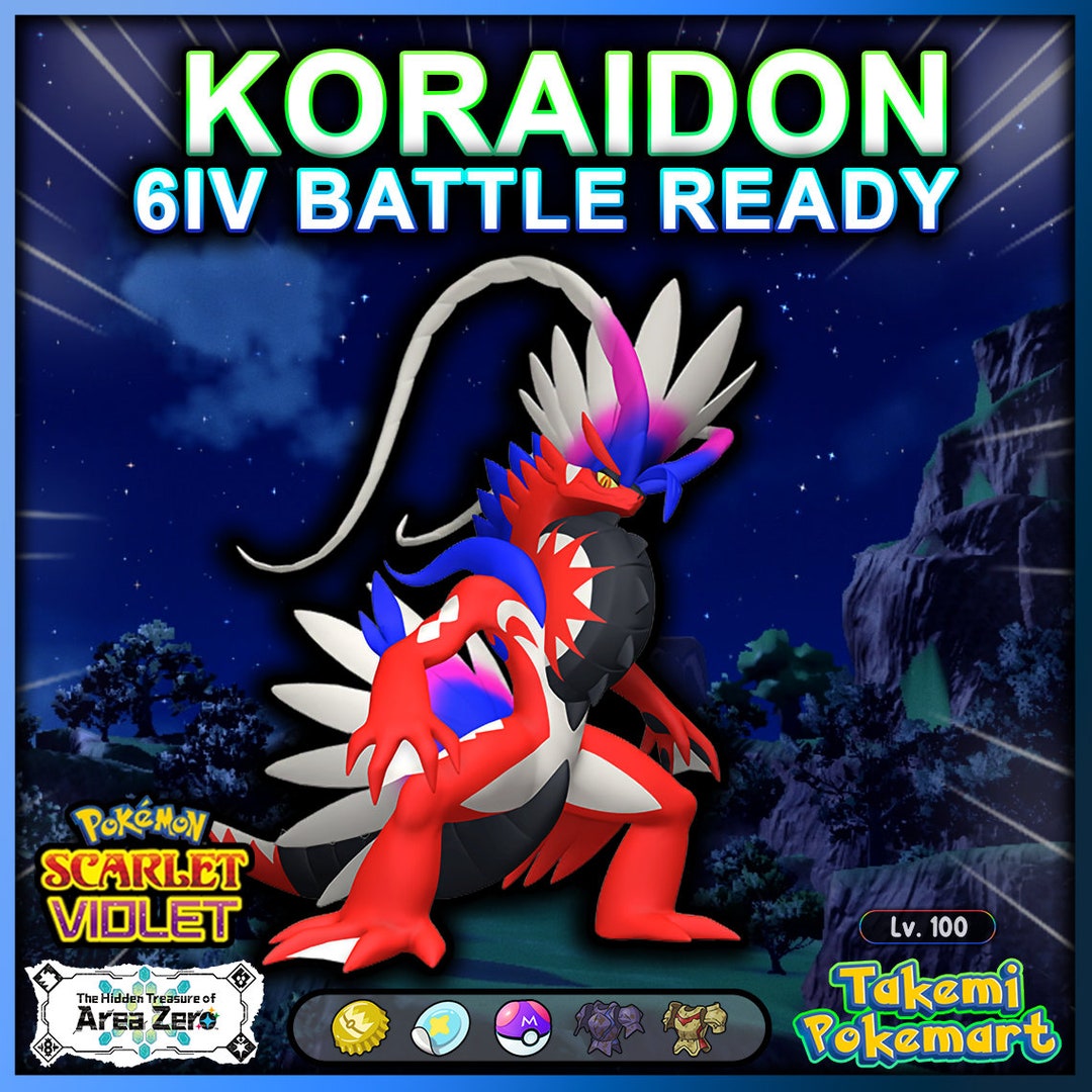 6IV MIRAIDON + KORAIDON 2 PACK, POKEMON SCARLET & VIOLET