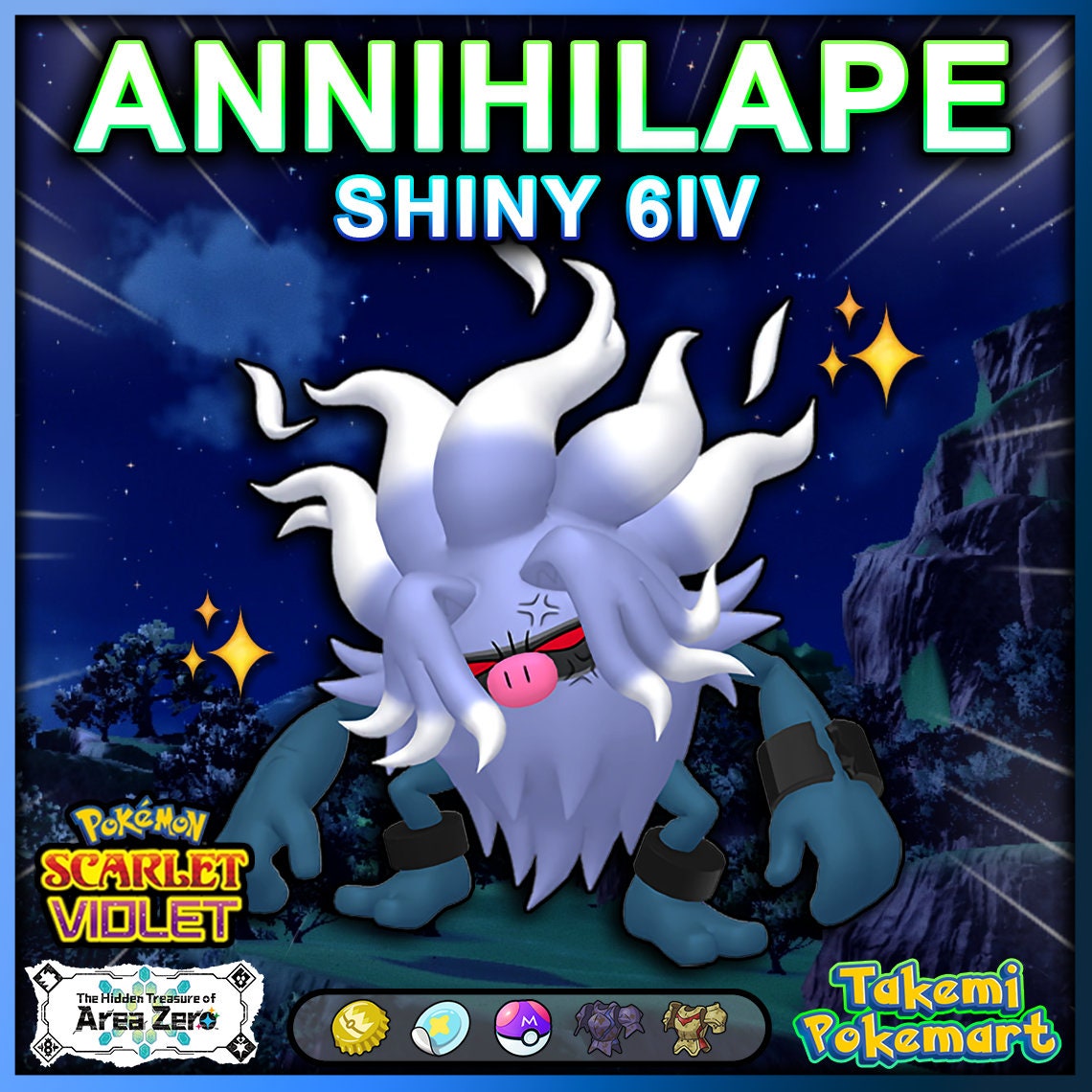 Kingambit SHINY 6IV Pokemon / Ready for competitive battle / + MasterBall /  Bonus 1 Random Pokemon / Pokemon Scarlet and Violet