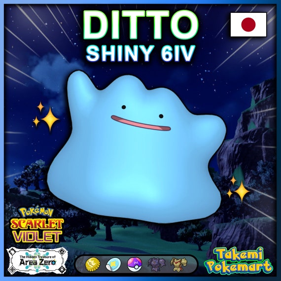 Ditto 6 IV Shiny Japanese Any NATURES ITEMS Pokemon Scarlet