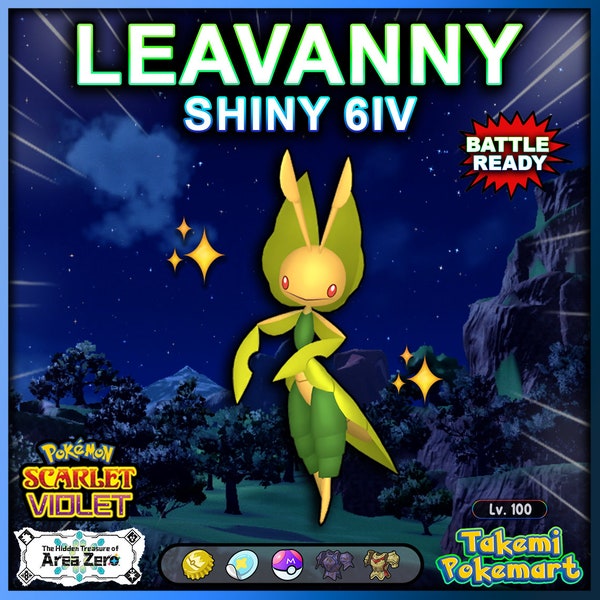 Leavanny 6IV + Any Item | Ready for competitive battle! | Pokemon Scarlet & Violet | Fast Delivery