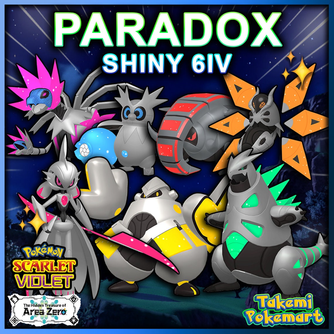 Shiny 6IV FUTURE Paradox Pokemon ALL Violet EXCLUSIVES -  Denmark