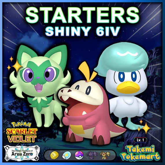 Pokemon Sword&shield // Shiny 6IV STARTERS BUNDLE 6 (Instant Download) 