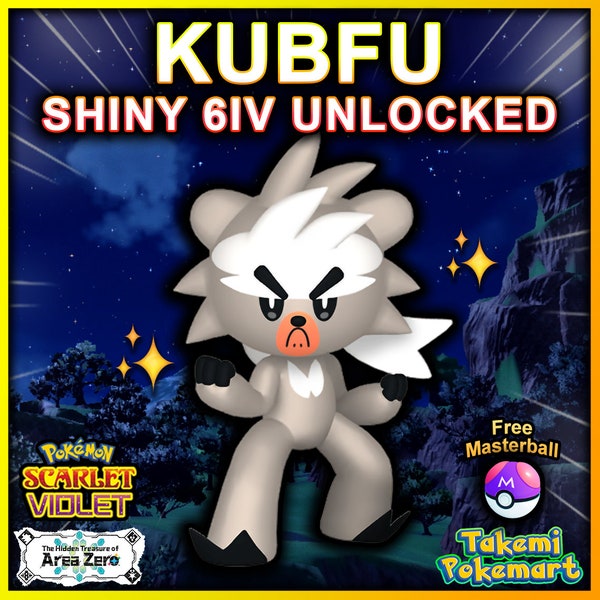 SHINY KUBFU 6IV UNRELEASED | Exclusive | Pokemon Scarlet & Violet