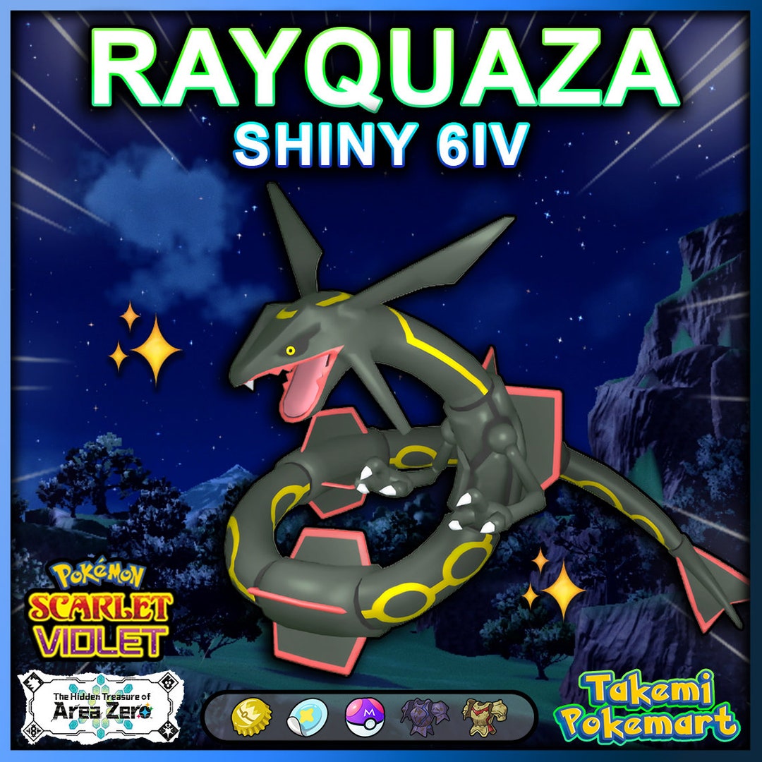 SHINY RAYQUAZA 6IV RARE Exclusive Pokemon Scarlet & Violet -  Israel