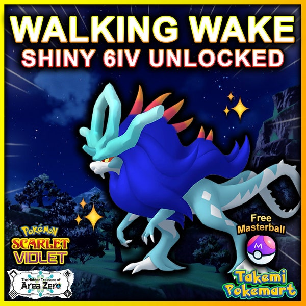 SHINY Walking Wake 6IV INÉDIT | Exclusif | Pokemon écarlate et violette