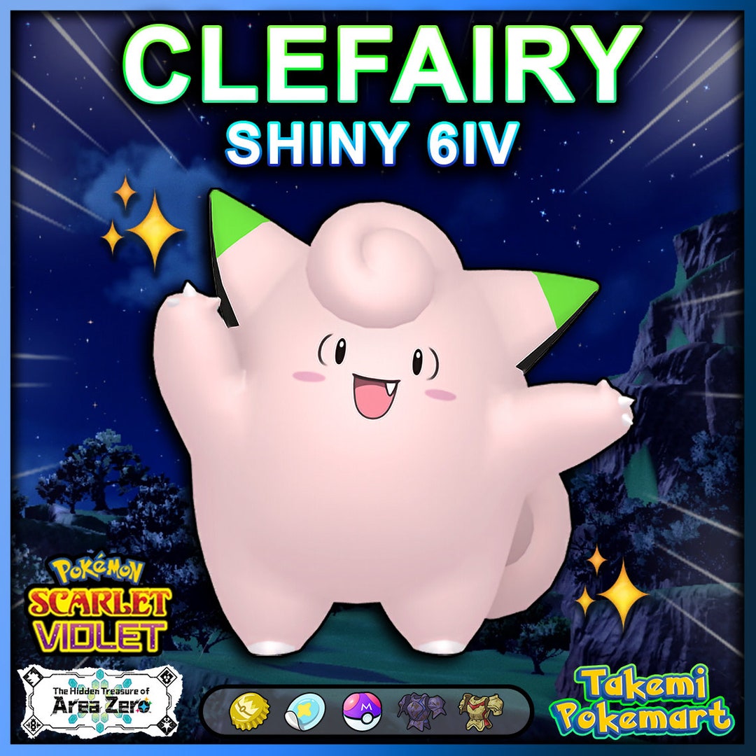 Shiny Clefable / Pokemon Let's Go / 6IV Pokemon / Shiny Pokemon