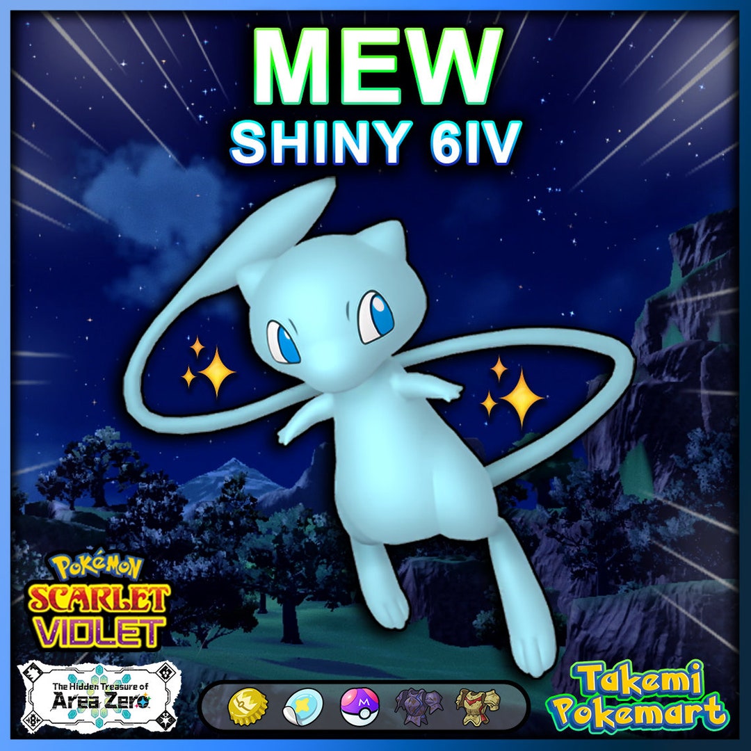 Pokémon Scarlet and Violet ✨SHINY✨ Mew W/ Best 6IV + Customizable