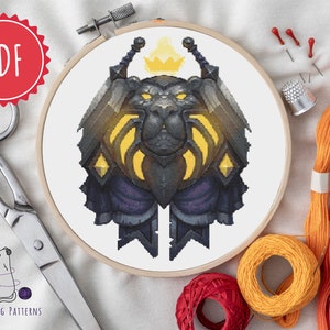 World of Warcraft, Paladin Crest, Class Crest, World of Warcraft Gift, Cross Stitch Pattern PDF