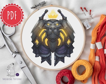 World Of Warcraft, Paladin embleem, klasse embleem, PDF kruissteekpatroon