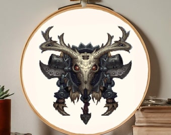 World of Warcraft, Hunter-embleem, klasse-embleem, PDF-kruissteekpatroon