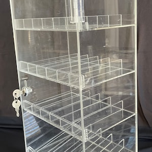 Acrylic Clear Shelving Display Rack With Lockable Door- 18