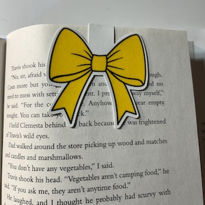 Coquette Bow Magnetic Bookmark, Magnetic Bookmark, Aesthetic Bookmark, Cute Bookmark, Bow Bookmark, Reading Accessory, Bookmark, Book Gift