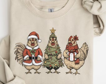 Christmas Chicken Sweatshirt, Christmas Chicken Shirt, Merry Christmas Shirt, Chicken Merry Christmas Sweatshirt, Farm Shirt, Xmas Shirt