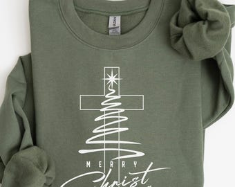 Merry Christmas Sweatshirt, Christmas Shirt, Holiday Clothing, Womens Christmas Shirts, Christmas Crewneck, Christmas Gift, Winter Sweater