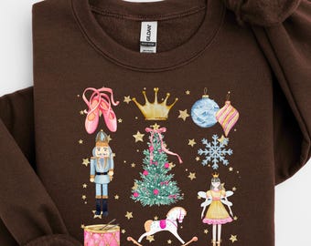 Nutcracker Sweatshirt, Nutcracker Ballet Shirt,Christmas Shirt, Holiday Clothing, Womens Christmas Shirts, Christmas Crewneck,Christmas Gift