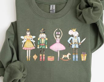 Nutcracker Sweatshirt, Nutcracker Ballet Shirt,Christmas Shirt, Holiday Clothing, Womens Christmas Shirts, Christmas Crewneck,Christmas Gift