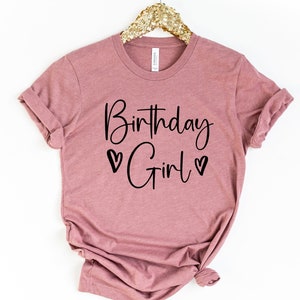 Camicia per ragazza di compleanno, maglietta per ragazza di compleanno, camicia di compleanno per ragazze, camicia personalizzata, camicia per festa di compleanno, camicia di compleanno, maglietta di compleanno