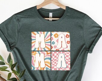 Camisa de mamá, camisa de mamá floral, camisa de mamá amante de las flores, regalo del día de las madres, camisa del día de las madres, regalo de mamá, camisa de flores de mamá, camisa retro de mamá