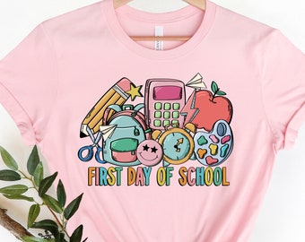 Erster Schultag Shirt, Zurück in die Schule, Erster Schultag T-Shirt, Kinder Schulanfang Shirt, Lehrer Geschenk