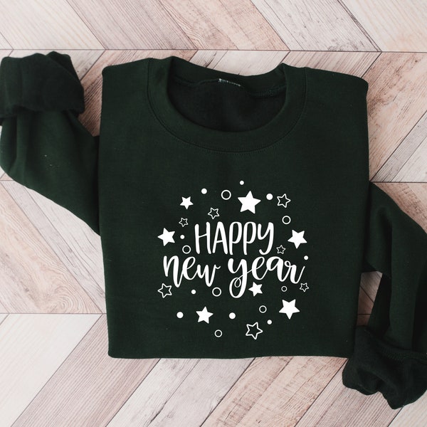 Shirt gelukkig nieuwjaar, sweater nieuwjaarsfeest, bijpassende shirts voor het gezin Nieuwjaar, nieuwjaarssfeer, shirt 2023