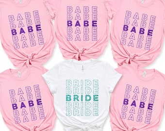 Bride Babe Shirt, Bride Shirt, Bride Babe Tshirt, Babe Shirt, Bridal Party Shirt, Engagement Shirt, Bachelorette Party Shirt, Bridesmaid Tee