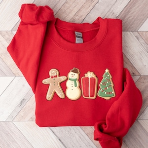 Gingerbread Cookies Sweatshirt, Christmas Shirt, Christmas Sweater, Xmas Shirt, Christmas Gift, Christmas Matching Sweatshirt,  Family Shirt