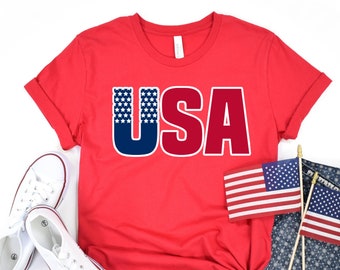 Shirt VS, 4 juli-shirt, Merica-shirt, 4 juli, Fourth of July-shirt, VS-shirt, onafhankelijkheid, Amerika-shirt, patriottisch shirt