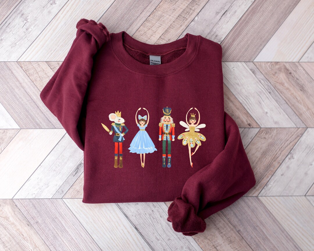 Willa Sequined Nutcracker Doll Casual Sweatshirt