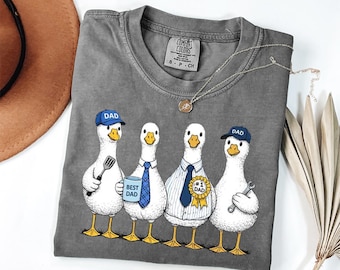Comfort Colors® Goose Dad Shirt, Funny Dad Goose T-Shirt, Fathers Day Gift for Dad, Silly Goose Dad Graphic Tee, Gift for Dad from Kids