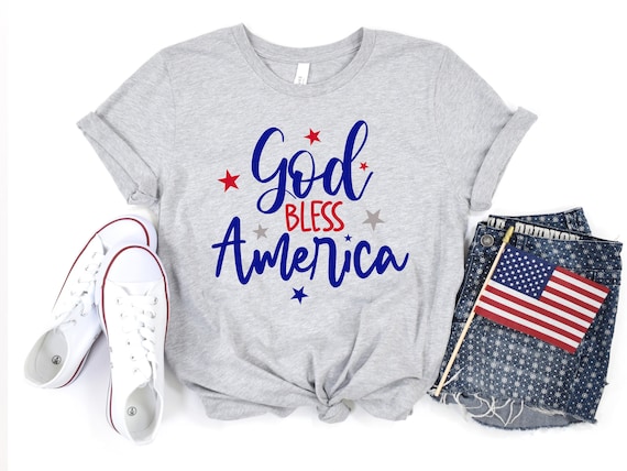God Bless America Shirt 4th of July Shirt Merica Shirt 4th - Etsy