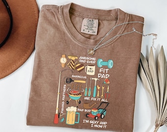 Comfort Colors® Awesome Dad Shirt, Valentine's Gift for Husband, Father's Day Gift, Dad Birthday Gift, Funny Dad Gift, Dad Gift Shirt